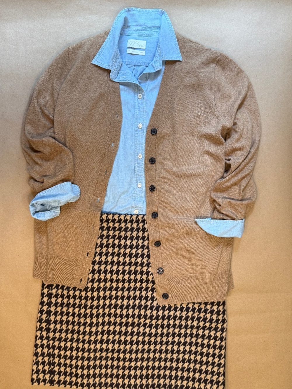 J.Crew Boyfriend Cardigan w/Cashmere L